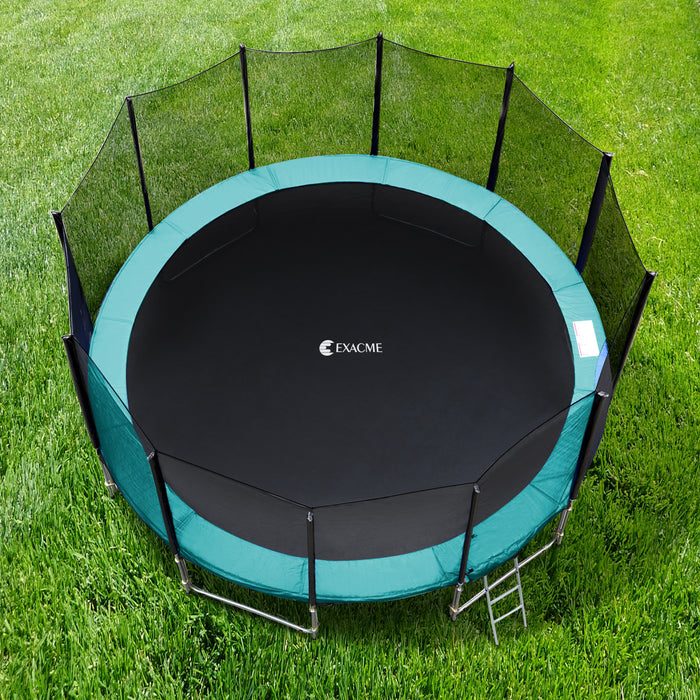 Exacme Upgraded Double-Sided Trampoline Pad 8 10 12 14 15 16ft, Replacement Safety Spring Cover Round, Waterproof Tear-Resistant, No Hole for Pole