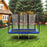 Exacme 7X10FT 8X12FT Double Enclosure Openings Rectangle Trampoline for Kids, Small Outdoor Rectangular Trampoline with Enclosure Net, Wide Ladder, 4 Wind Stakes, Shoe Storage Bag, 330LB Capacity